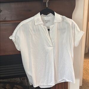 Madewell White Button Down Shirt